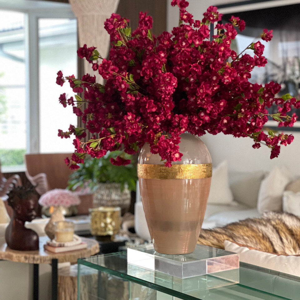 Goddess Vase with Cherry Blossoms (Burgundy 🟥 | Pink 🌸 | White ⚪)