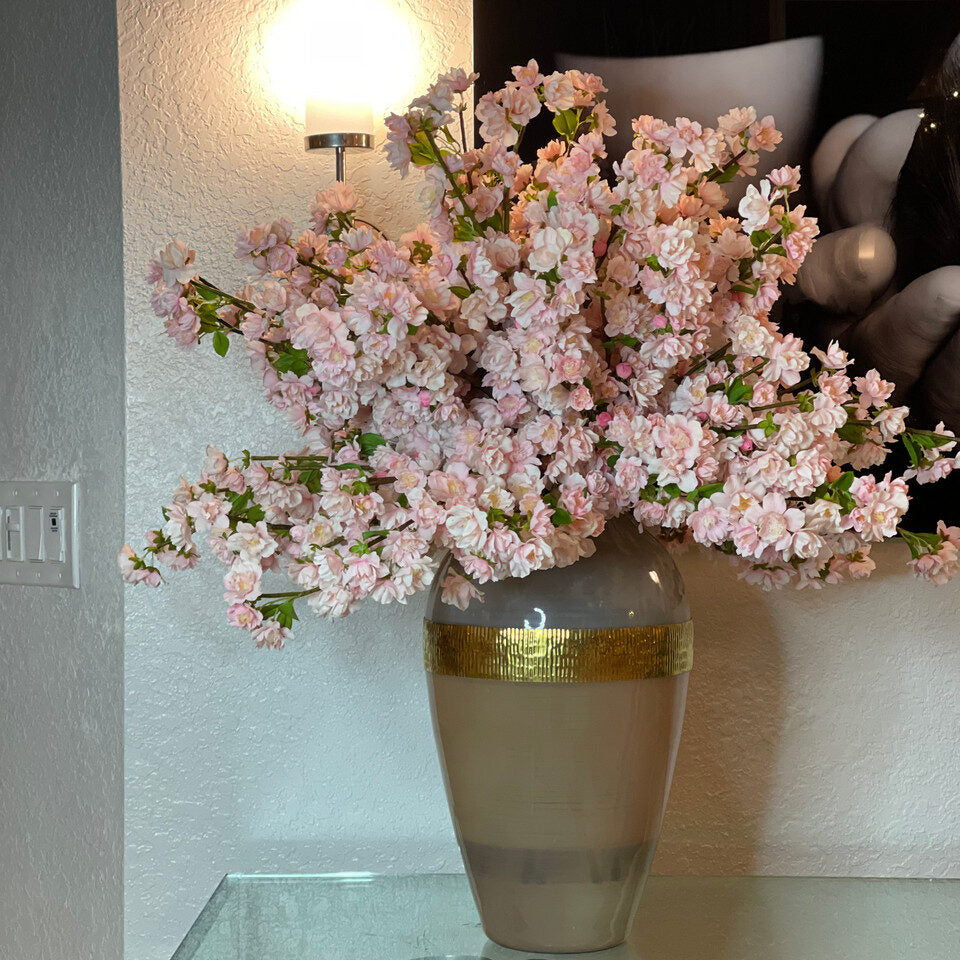 Goddess Vase with Cherry Blossoms (Burgundy 🟥 | Pink 🌸 | White ⚪)